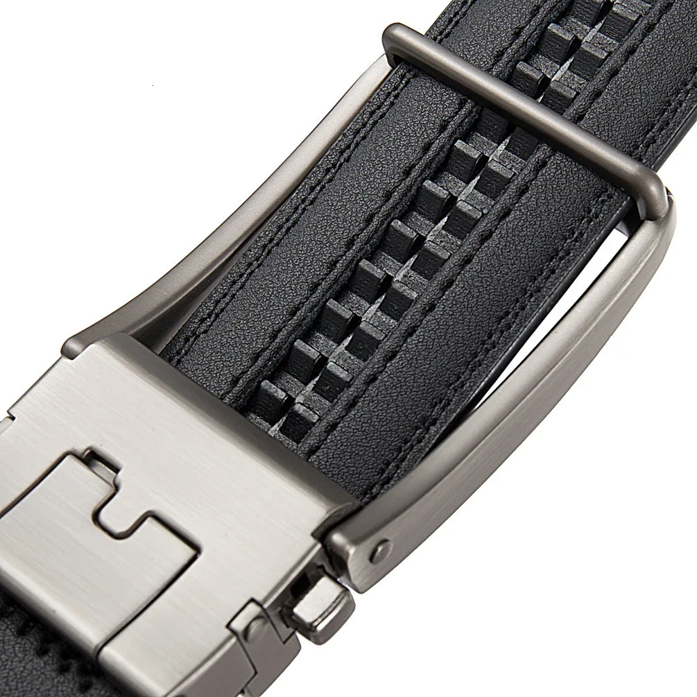 Genuine Leather Click Belts for Men Fashion Automatic Buckle Mens Jeans High Quality Waist Male Strap 250227