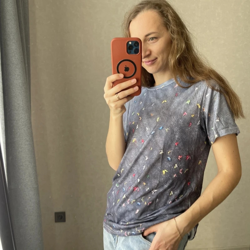 Womens Clothes 2025 Summer Shirts Blouses Print Graphic T Shirts ropa barata de mujer con envios gratis Top Mujer Regulai Fit 250303