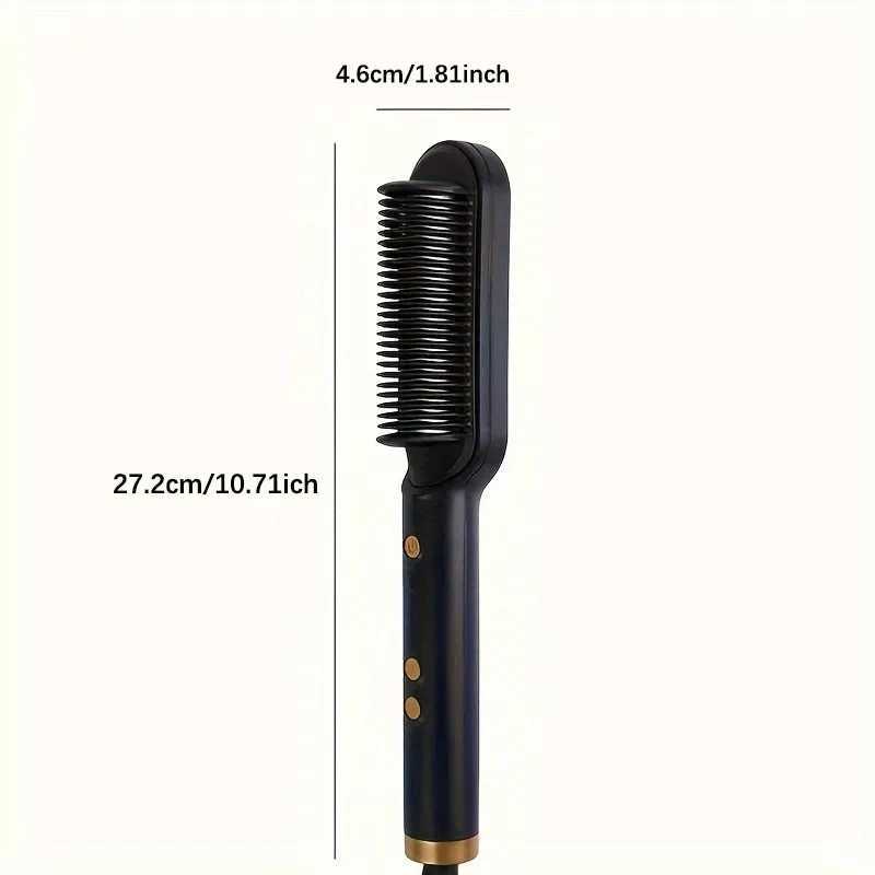 Curling Irons 1 straight hair comb 2-in-1 electric straight hair curling styling tool multifunctional straight hair straightener z250304