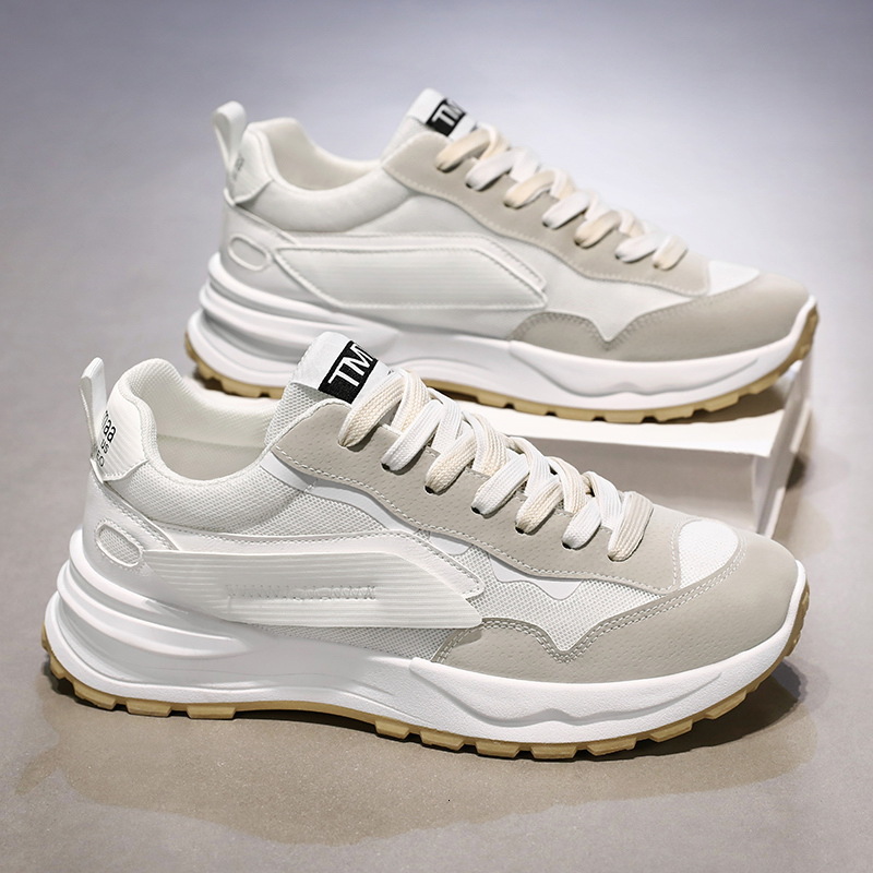 2025 Summer Designer s New Original Lightweight Breathable Mesh White Shoes Men s Lace Up Sports Multi Functional Outdoor Platform Casual Board Shoes