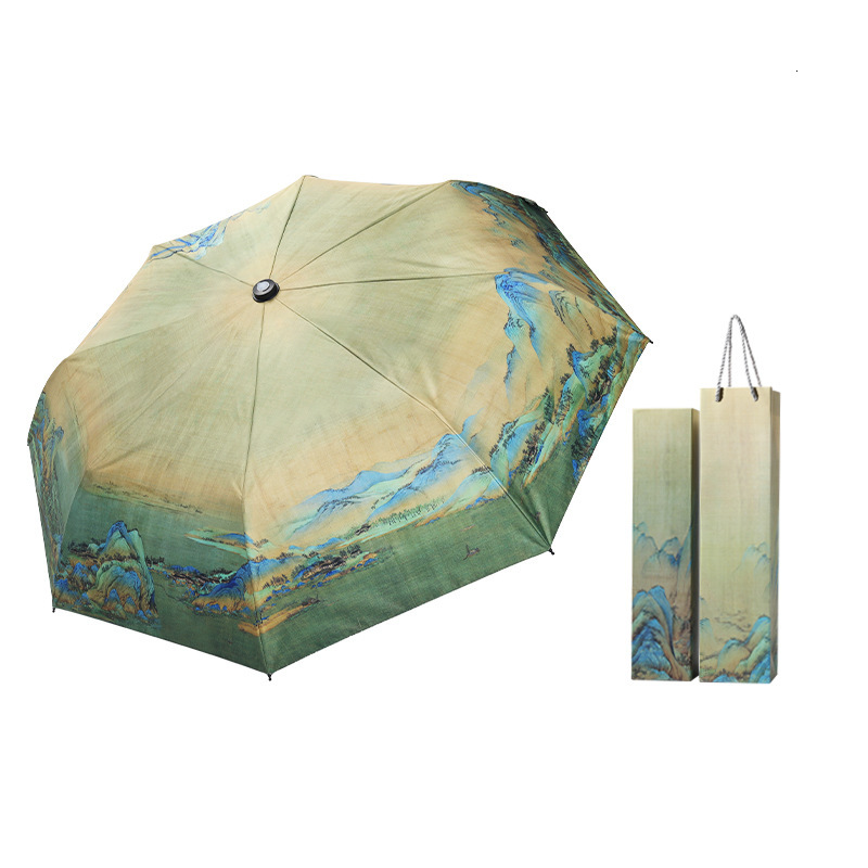 Dual purpose spray umbrella Rechargeable humidifier folding sun protection UV protection umbrella