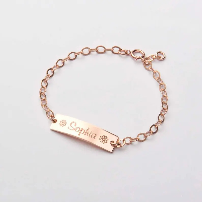 Custom Baby Name Bracelet Stainless Steel Adjustable Baby Toddler Child ID Bracelet-Personalized Girl Boy Birthday Gift BFF 250304