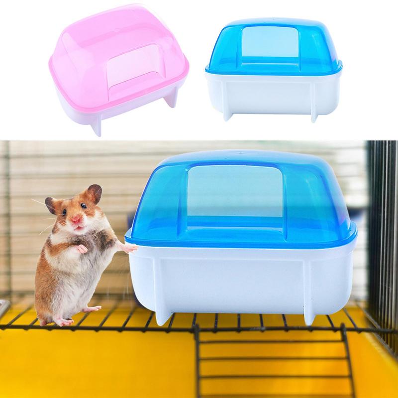 Sand Bath For Hamsters Chinchilla Dust Bath House Hamster Sand Bath Box Detachable Dwarf Hamster Accessories For Chinchilla