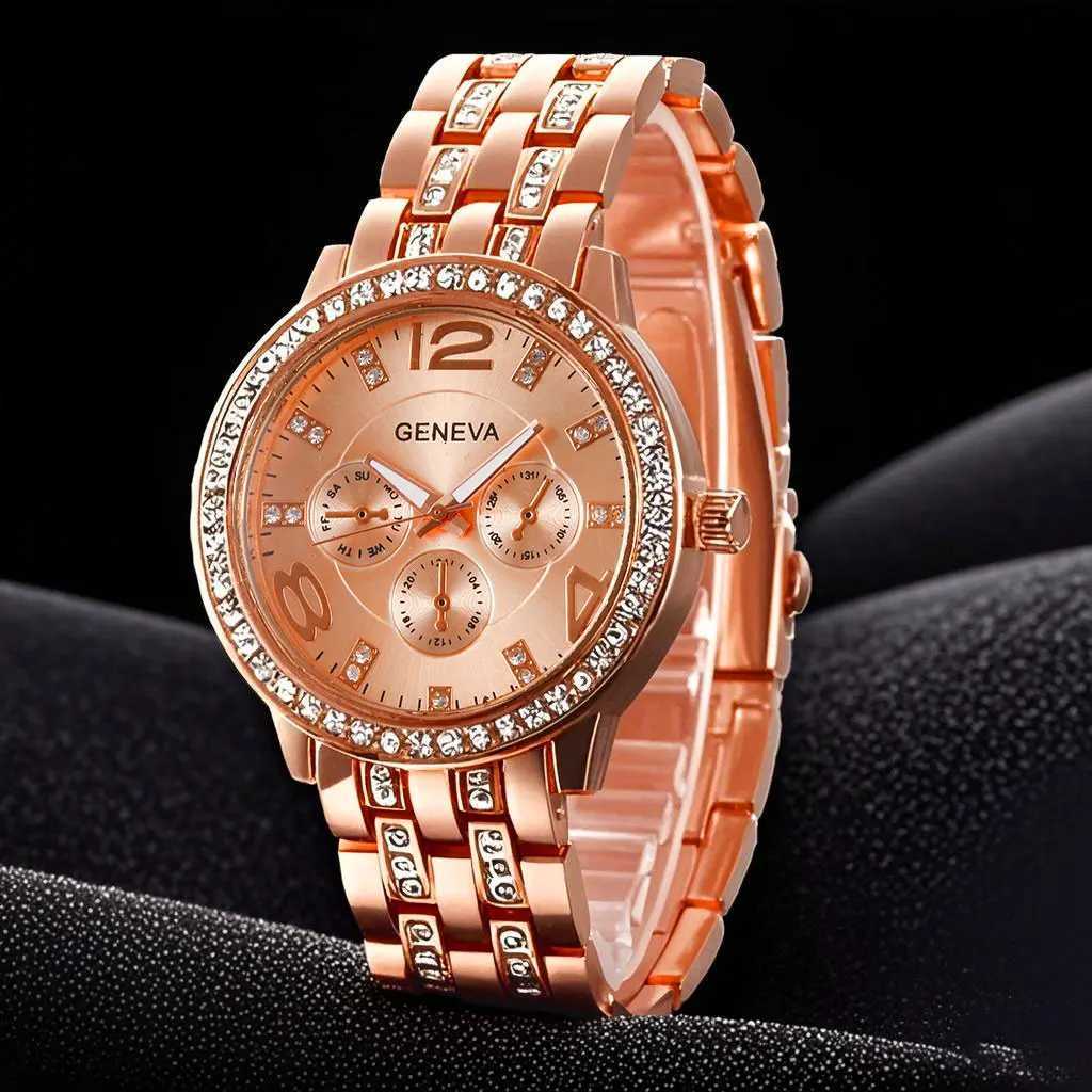 Men Women Quartz Wrist Diamonds Analog Large es Fashion Scale Wrist Analog Couple Clock Womens WatchXJ250304