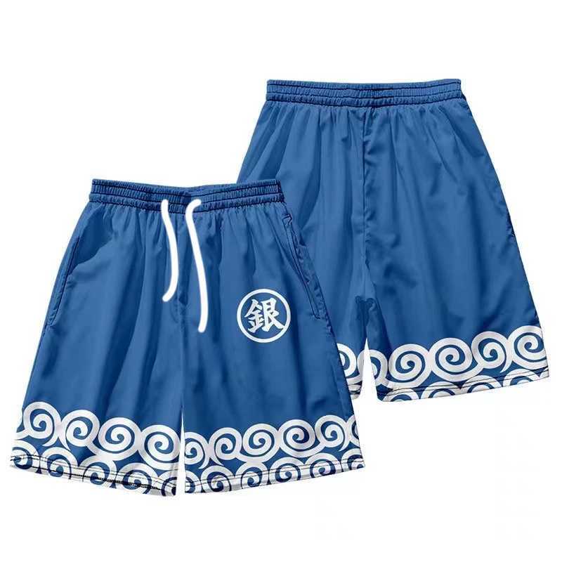2024 New Anime Casual Shorts Men Women Manga Cartoon Sports Shorts Sakata Gintoki Strawberry 3D Printed Quick Dry Shorts SummerT250304