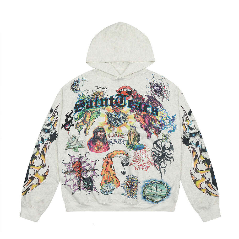 Y2Ktiaowenzimu3D printed American street fashion unisex loose zipper sweatshirt jacket gift for man