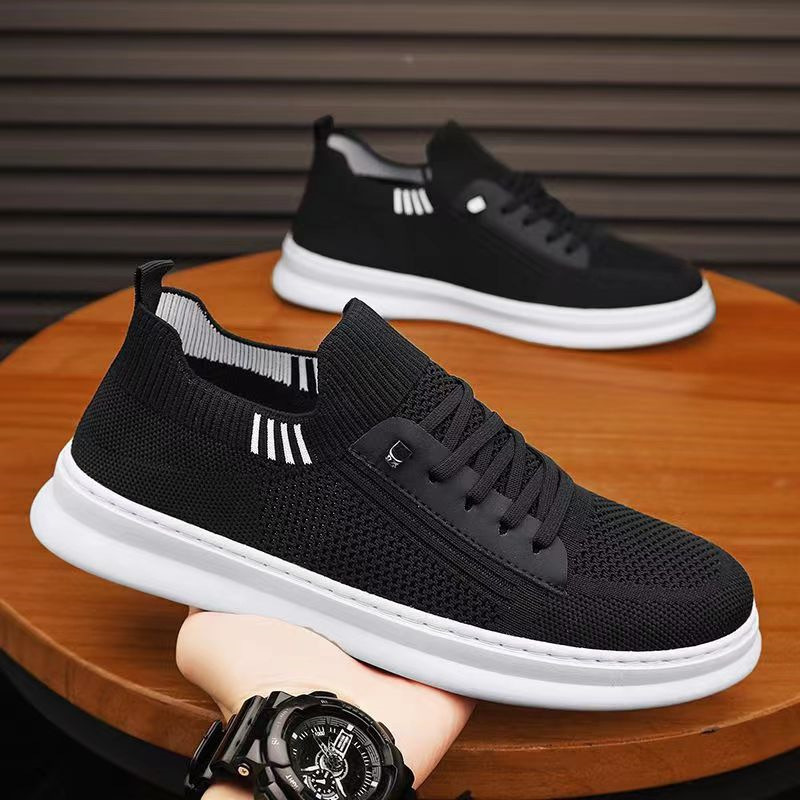 2023 Designer s New Fashionable Lightweight Soft Bottom Comfortable Flat Bottom Running Weaving Sports Men's Sports And Leisure Shoes