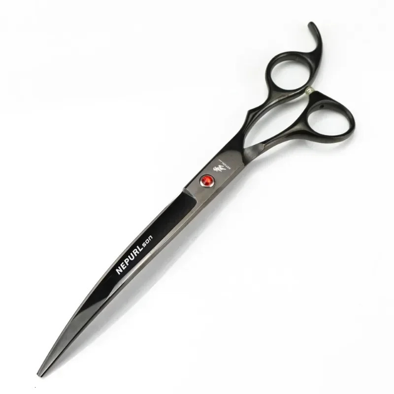 8 Inch Pet Scissors KitStraight Cut Thinning Scissors and Curved Scissor Fish Bone Shears Dog Grooming Scissors Set 250304