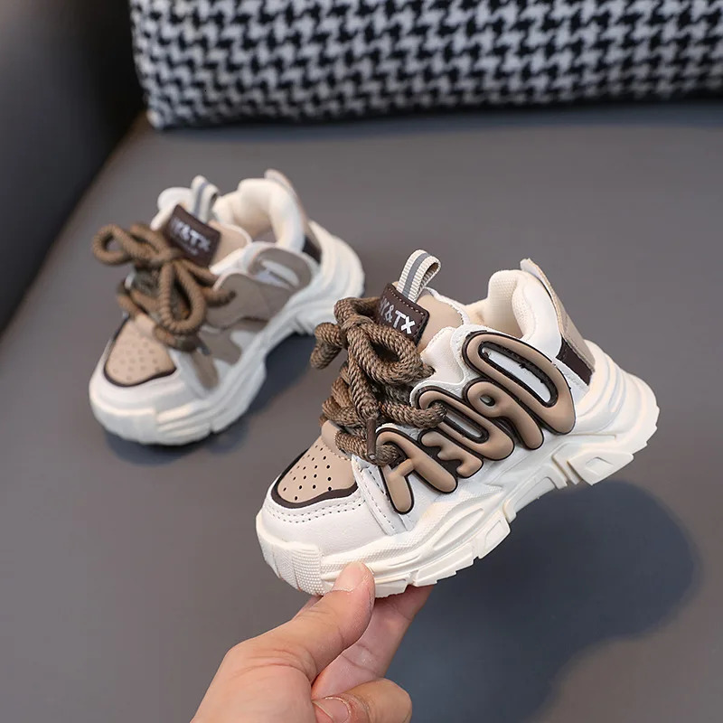 Childrens sports shoes childrens boys and girls casual air mesh breathable fashion school running soft 250303