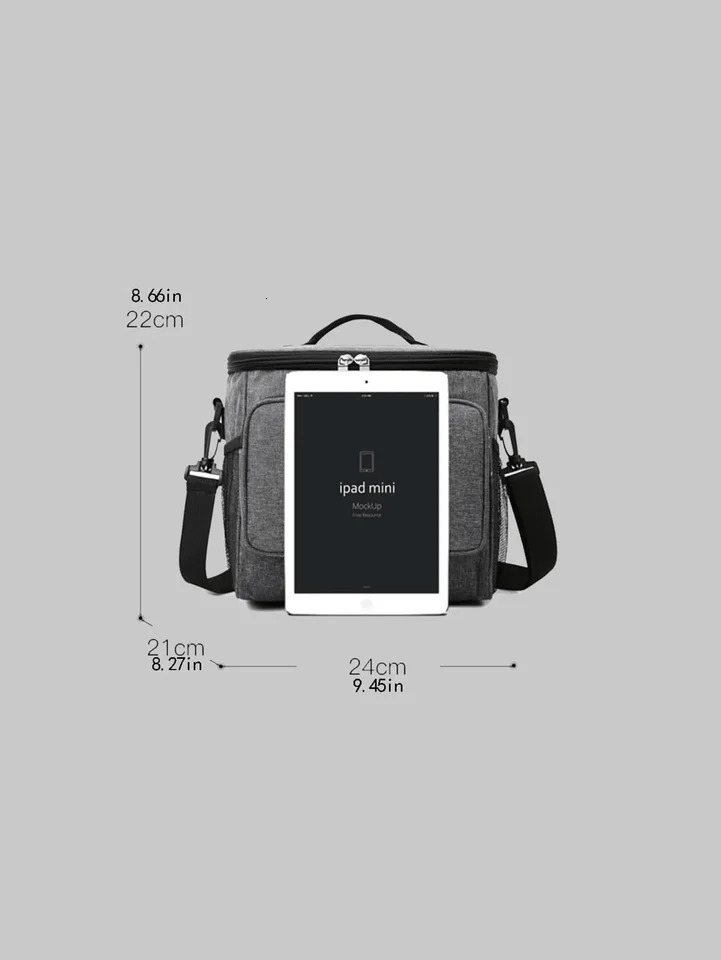 Multifunction Large Capacity Cooler Bag Waterproof Oxford Portable Zipper Thermal Lunch Bags For Women Lunch Box Picnic Food Bag 250228