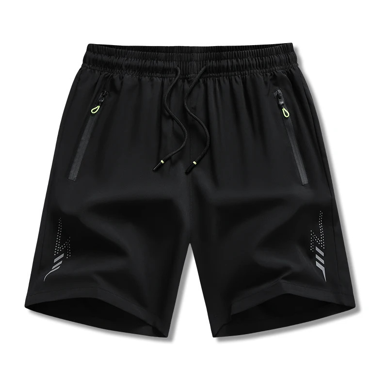 NASS GISS Casual Sports Shorts for Mens Summer Ice Silk Breathable Loose Large Size Cool and Quick Drying Fashion Elastic Casua 250225