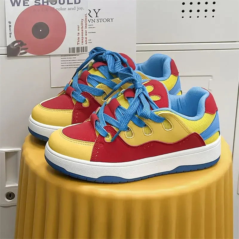 Mens Trendy Skate Shoes Men Women Fashion Casual Outdoor Stylish Womens Skateboard Shoes Streetwear Platform Sneakers 250228