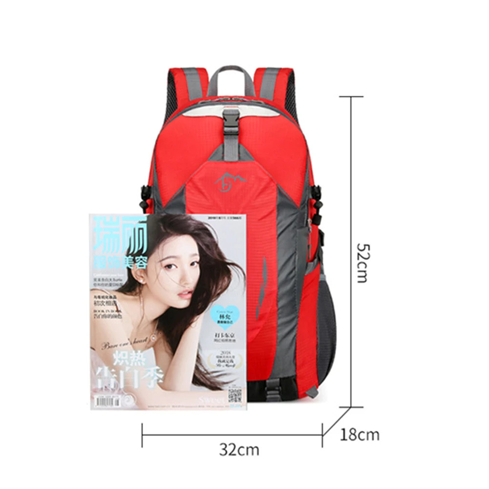 Ship from US 40L Largecapacity Men And Women Universal Outdoor Travel Backpack Waterproof Hiking Lightweight Duffel Bag Sports 250304FBB