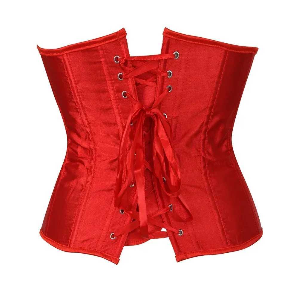 Corset Tops for Women Lace Up Bustier Waist Trainer Underbust Vintage Valentines Corsets Renaissance Steampunk Halloween ComeXJ250304