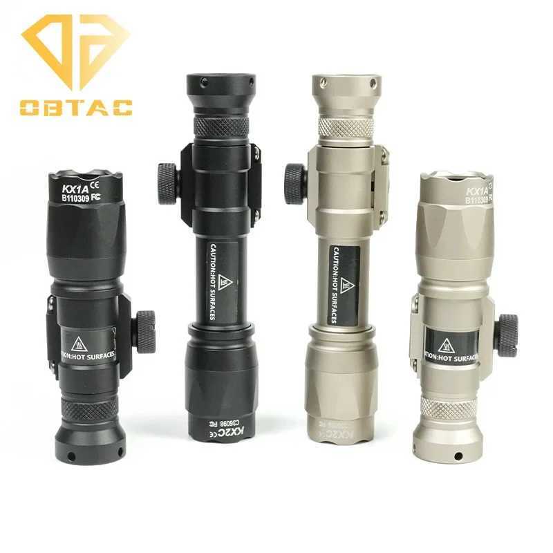Airsoft SF M300C M600C Tactical Flashlight White D Light Hunting Weapon Gun Light with Momentary Prure Switch Fit 20mm RailXJ250303