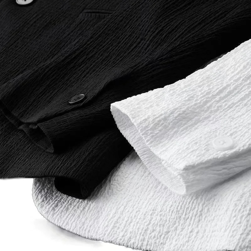 2024 Summer and Autumn Fashion Suit Mens Long sleeved High end Quality Casual Set Korean Edition Two Piece 250227