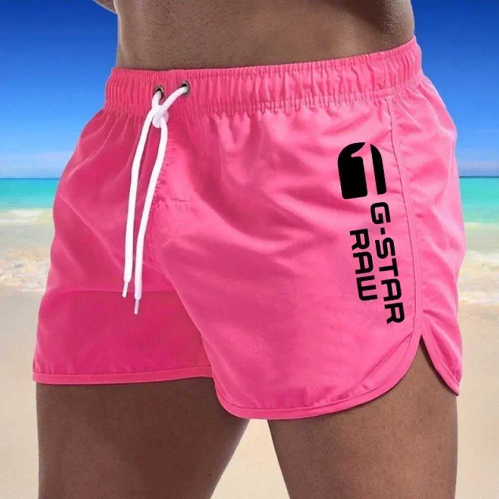 Mens Shorts Swimwear Man Swimsuit Swimming Trunks Sexy Beach Shorts Surf Board Male Summer Breathable Clothing Pants (9colors)T250304