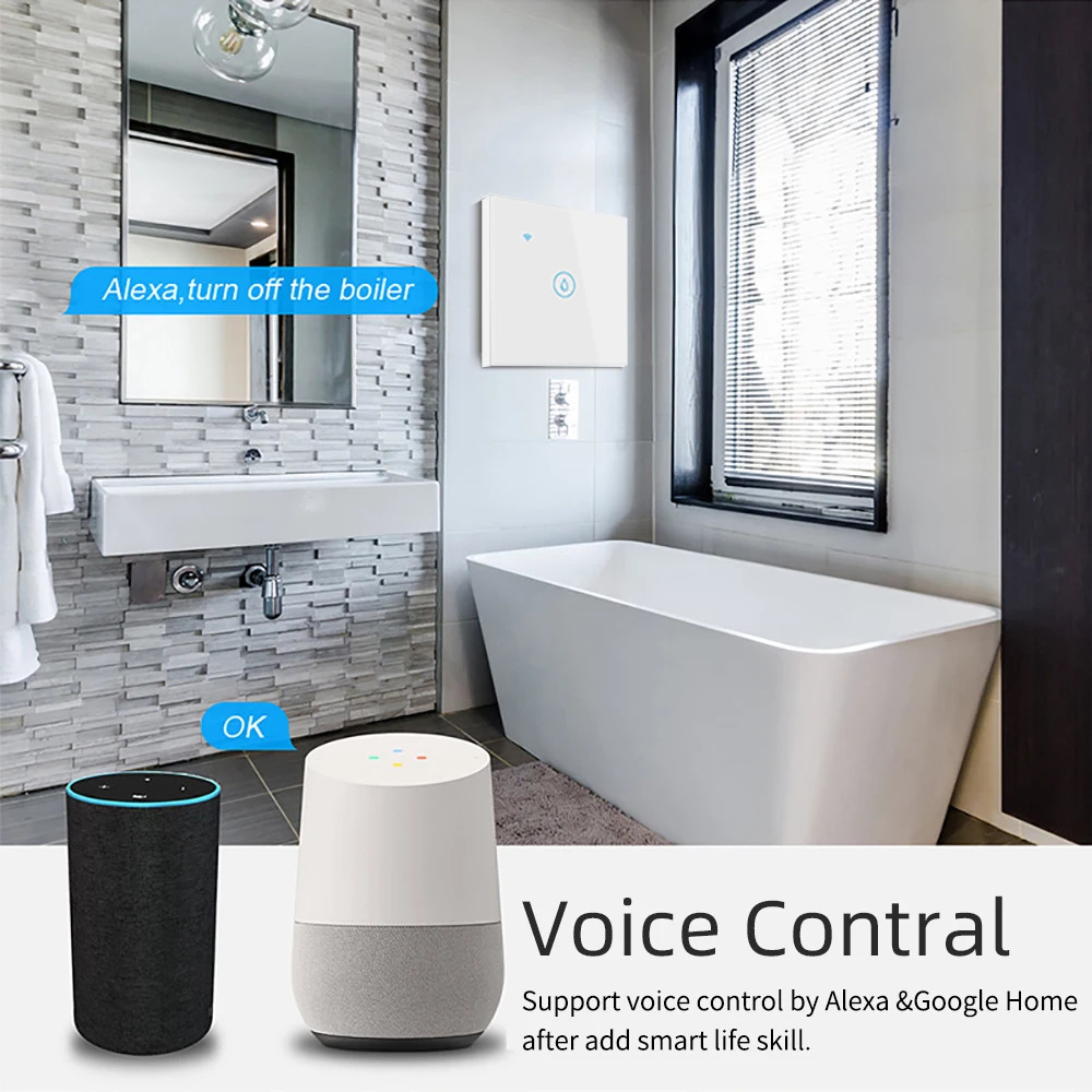 ANDELI WiFi Smart Boiler Switch 20A 4400w Water Heater Smart Life Tuya APP Remote Control Alexa Echo Google Home Voice Control 250303
