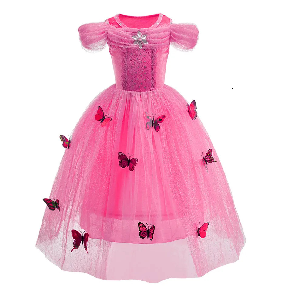 Little girl summer dance sequin costume childrens birthday fancy Maxi princess style roleplaying dress long sleeved ball 250303