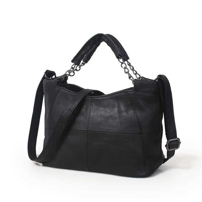 Nesitu New Red Grey White Black Yellow Genuine Leather Womens Handbag Womens Shoulder Messenger Bag Womens Handbag Z250303