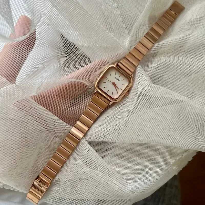 Brand Women Quartz Square Dial Stainl Steel Adjustable Str Fashion Luxury Gift Wrist Dropshipping Womens WatchesXJ250304