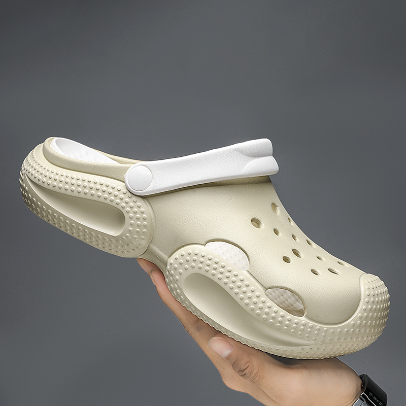 fashion Women And Men Slides Couple Wear Non-Slip Slippers Black Summer Fashion Thick Soled Outside Summer 36-45