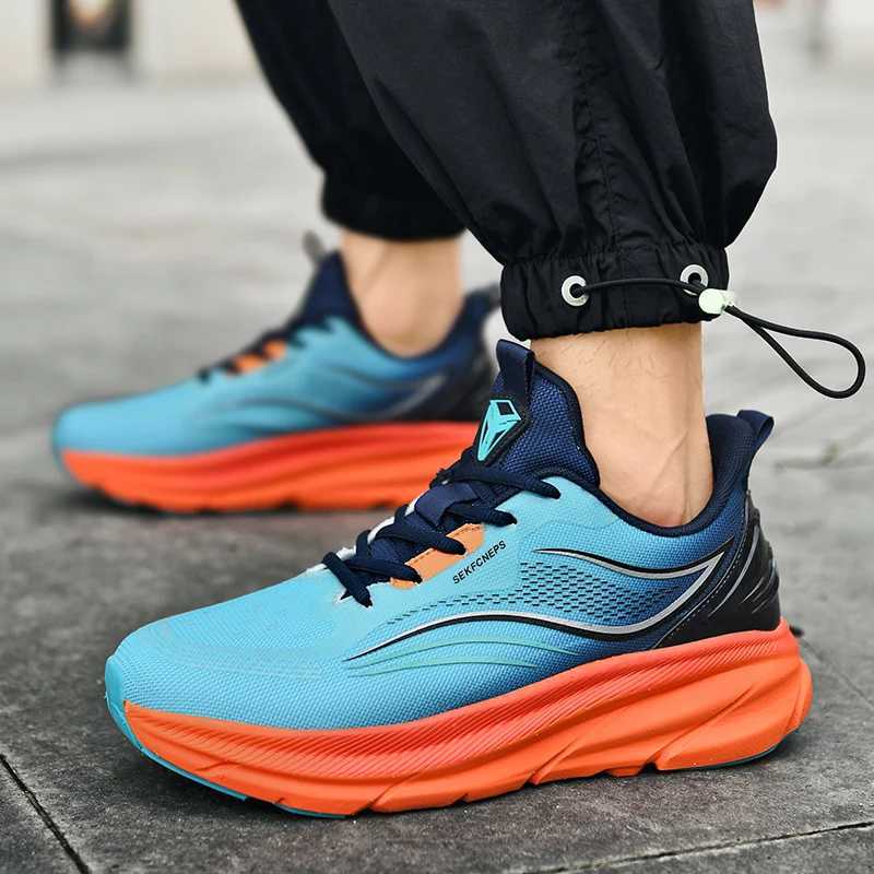 2025 New Marathon Air Cushion Men Sports Running Shoes Breathable Lightweight Wens Cfortable Athletic Training Sneakers Z250304