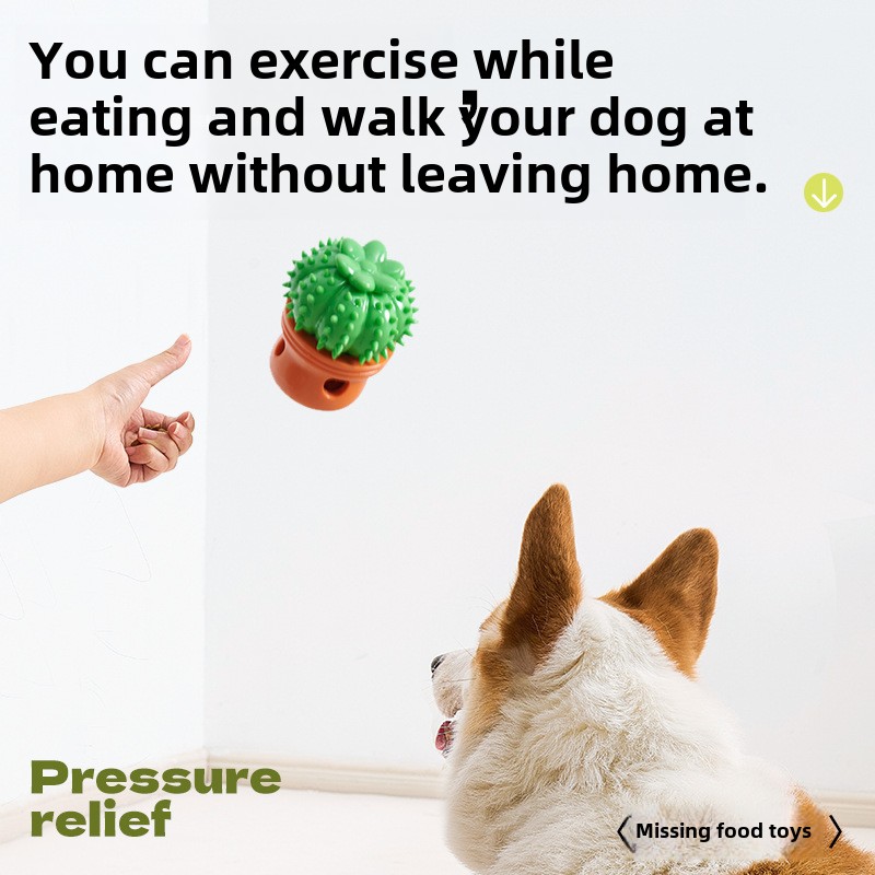 Tianyuan Pet Bite Glue Leak Food Toy - Dog Molar Chew Toy, TPR Material Food Dispenser for Puppies, Boredom Relief and Dental Health