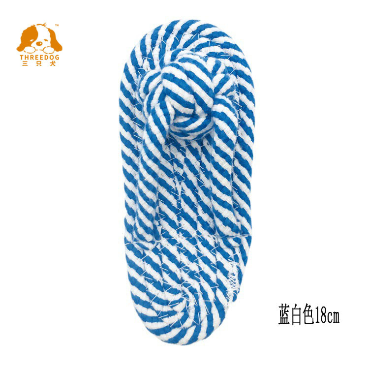 Pet Relieve Boredom Slippers Cotton Rope Small Dog Indoor Molar Cleaning Chew Toys Mix 10pcs Wholesale