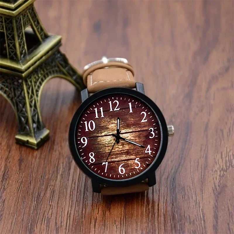 1pcs Hot Sell New Fashion Wrist Large Dial PU Women Ladies Quartz Wrists For Woman Clock Female ClockXJ250304