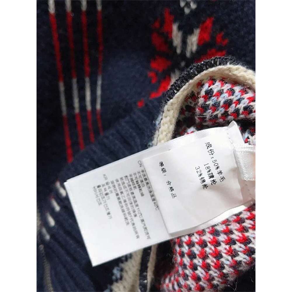 Women's Ruffles Collar Double Zipper Sweater Coat 2025 Autumn/Winter Lantern Sleeve Retro Contrast Color Knitwear Cardigan Top