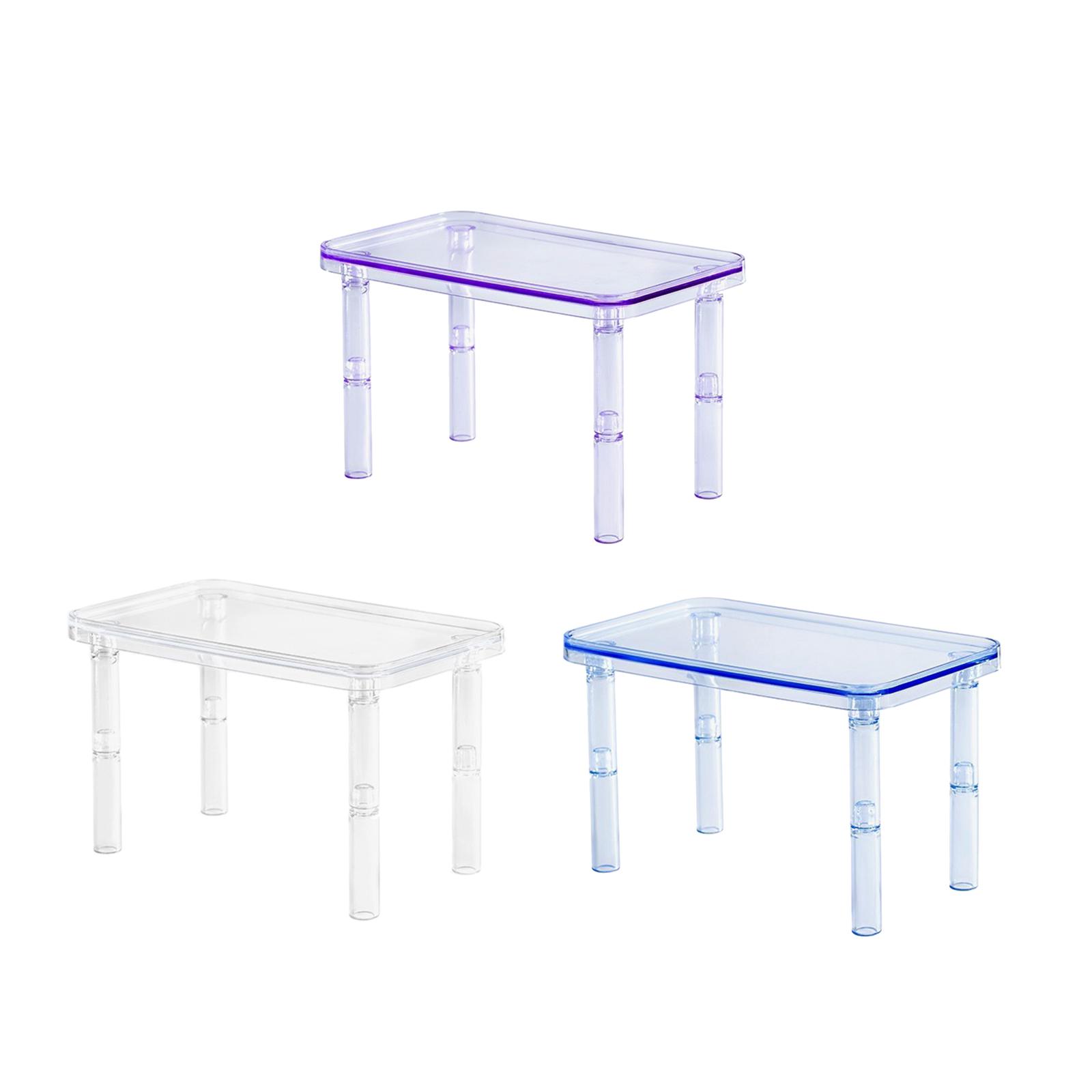 Small Animals Platform Table with Pillars Portable Hamster Platform Habitat Decor for Squirrel Rat Chinchilla Exercise Toys