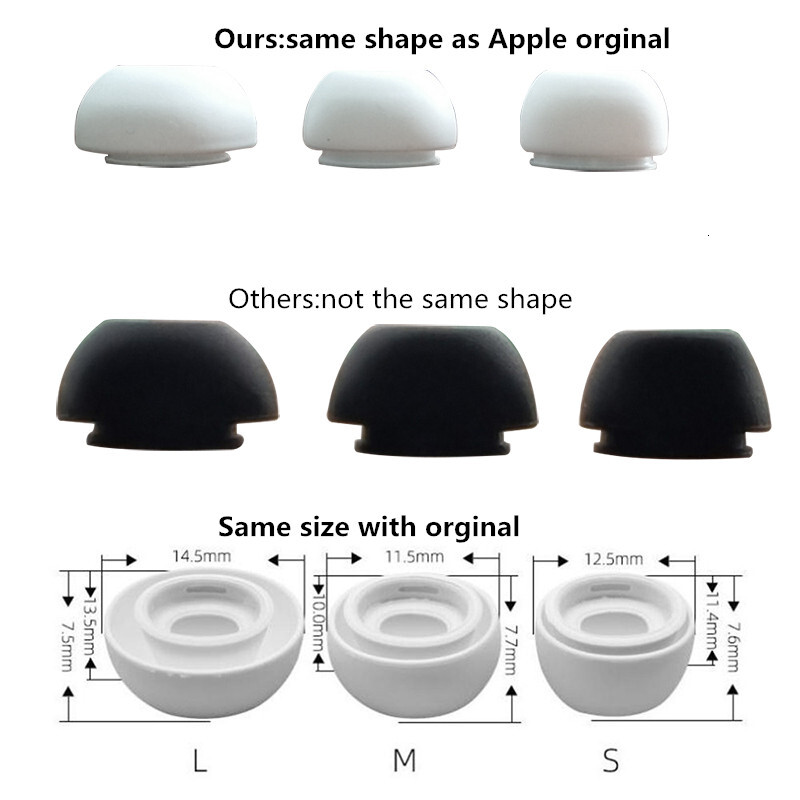 For Apple Airpods Pro 2 Original Silicone Eartips Replacement Earbuds Tips For Airpods Pro tips Earphone Ear plugs accessories