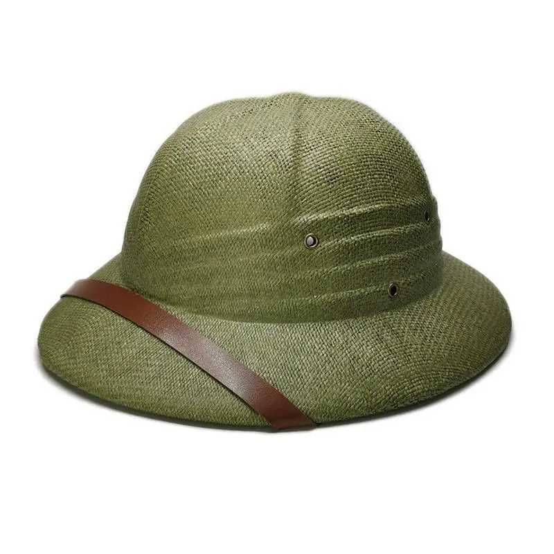 New Fashion Vietnam War Army Hat Boy Girl British Explorer Str Helmet Summer Boater Bucket Sun Hats Unisex Jungle Miners CXJ250304