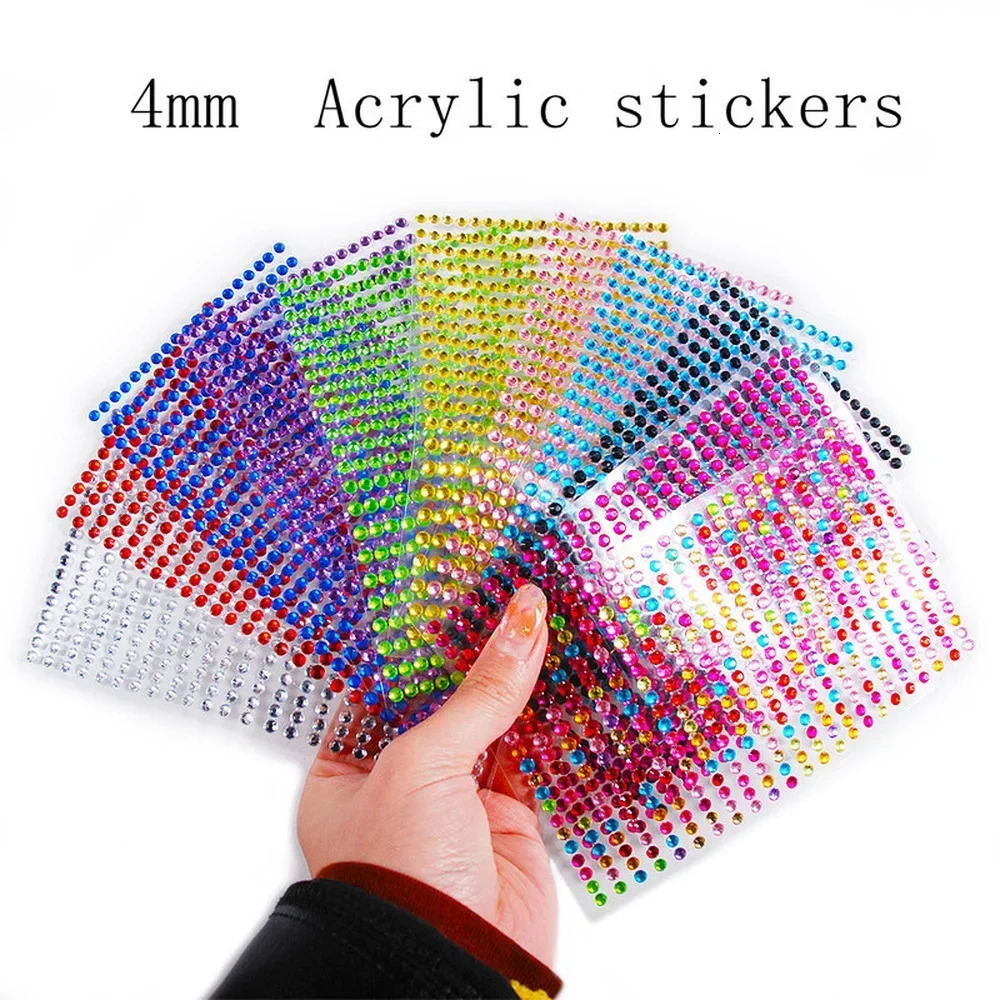 36mm Glitter Diamond Face Jewels Eyeshadow Stickers Self Adhesive Body Tattoos Eyebrow Nail Decorations 250219