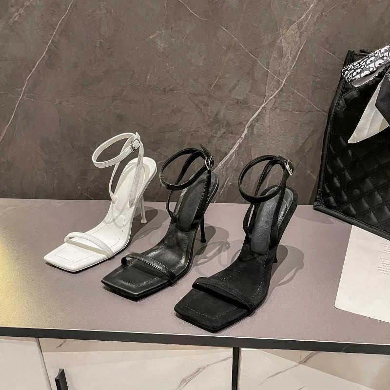 Wens New Style Fi Open Toe High H 2023 Summer Europe and America Sexy Versatile Simple Banquet Party Sandals Z250304