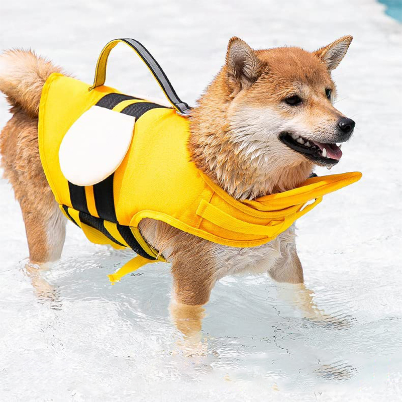 with Rescue Handle Summer Pet Vest Puppy Swimwear Dog Life Jacket Safety Swimming Suit Supplies