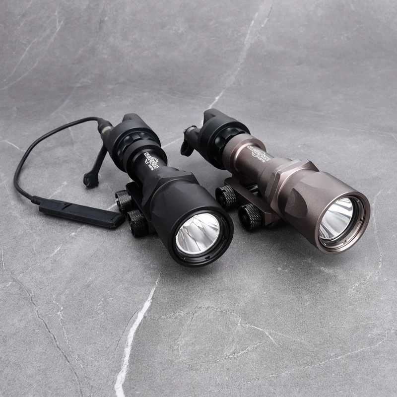 Surir M951 D white flashlight M600 M300 metal reconnaissance light with dual tail tactical air gun Rif Lanterna hunting 20mm railXJ250303