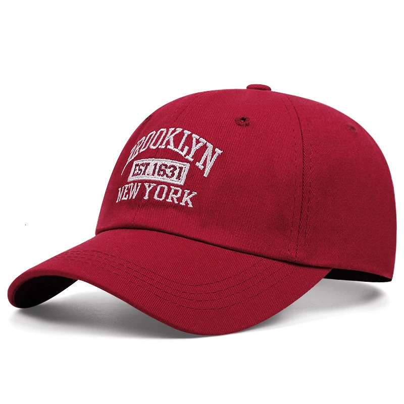 BROOKLYN 1631 Letter Embroidered Baseball Cap Adult Adjustable Fashion Hip Hop Sports Leisure Caps Trucker Sunshade Cowboy Hat 250228