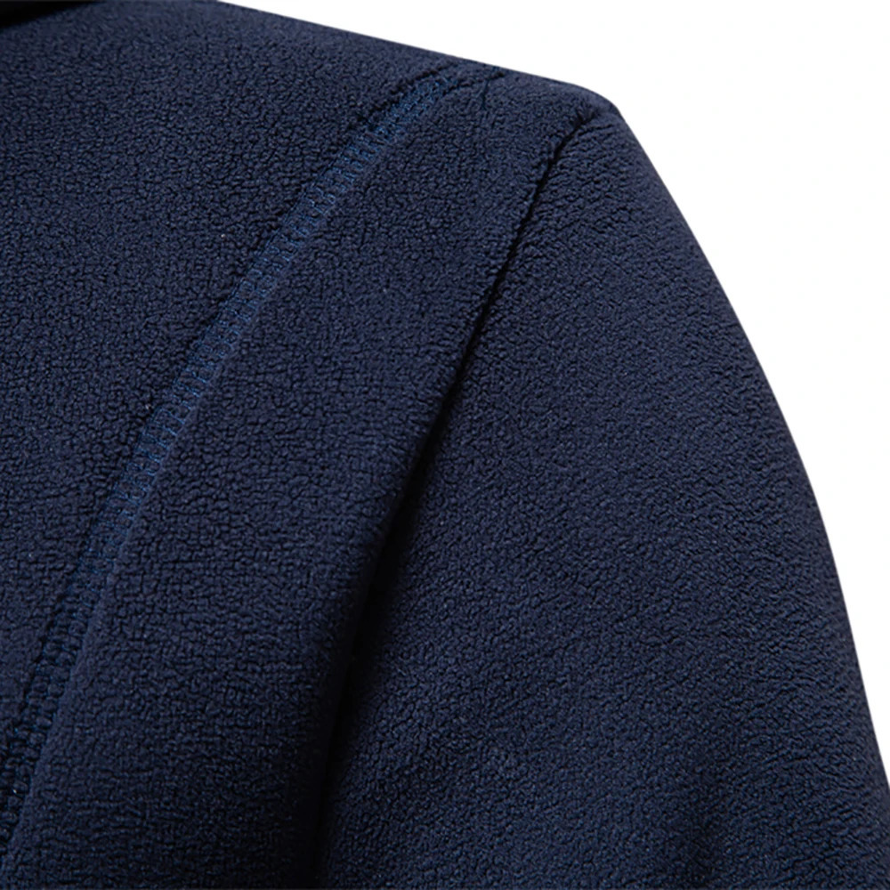 AIOPESON Mens Winter Solid Wool Hoodie High Quality Warm Casual Drawstring Hat Sports Sweater Soft Shell 250304