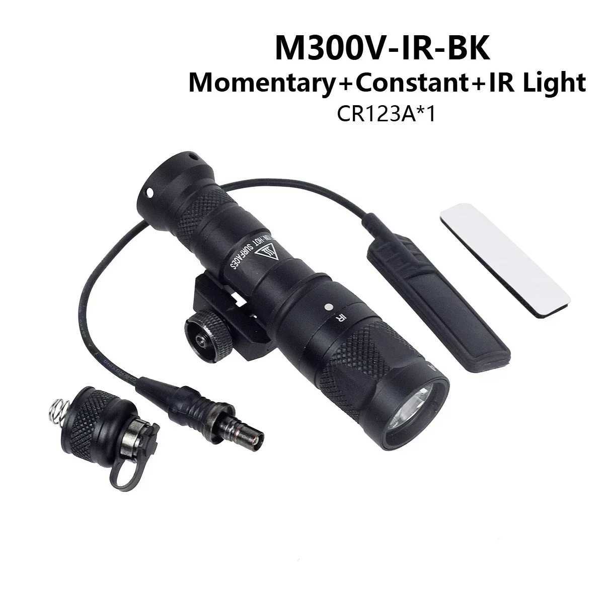 SF M300 Series Flashlight M300V IR Weapon Gun Light Strobe D Flashlight 20mm Rail Outdoor Hunting Airsoft Rif TorchXJ250303