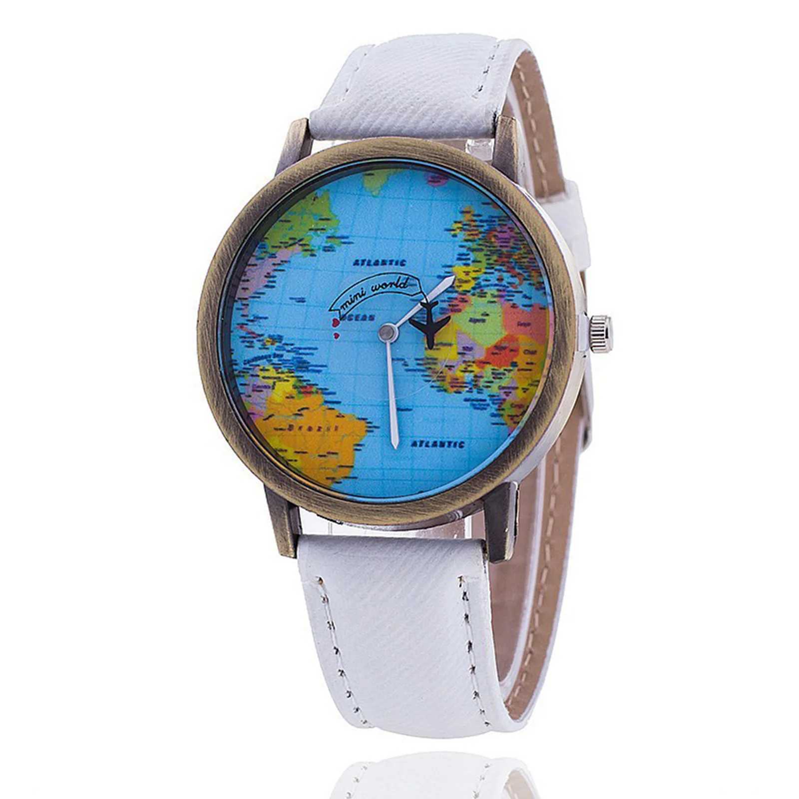 Men Women Quartz Wristbands Fashion Retro Belt Quartz Creative Airplane Second Hand M Unisex Watch 2023XJ250304