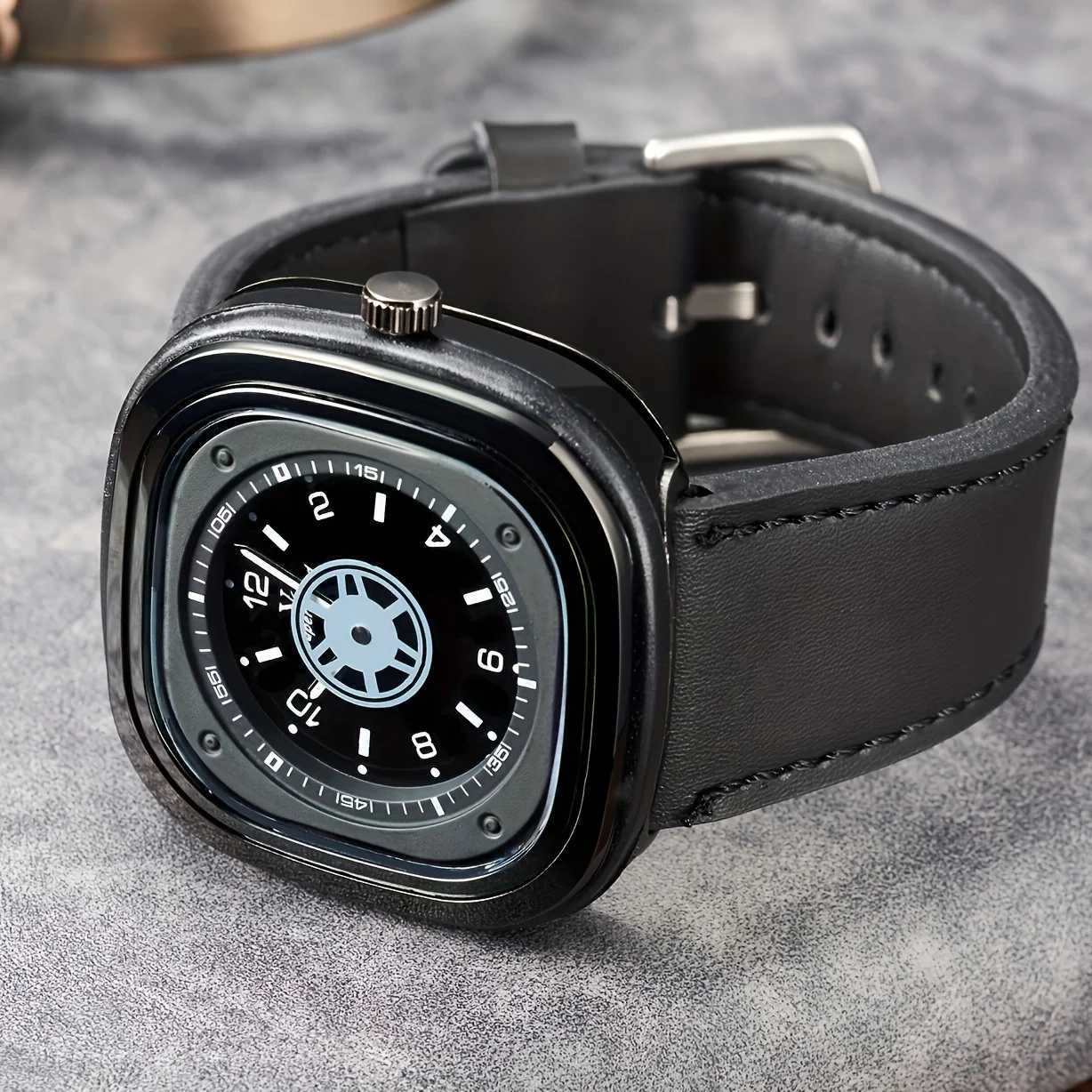 European and American style train large dial es for men and women busin es square leisure quartz esXJ250304