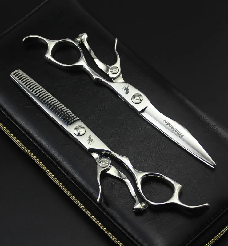 6 in. Special Baber Scissor High Quality Hair Scissors setStraight Thinning scissors set barber shears 250304