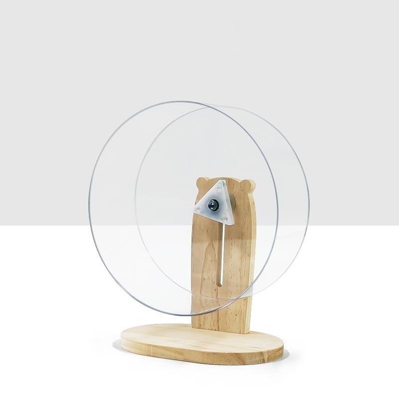 Acrylic Silent Hamster Transparent Running Wheel Golden Bear Roller Running Stand Gnome Supplies Runner Toy