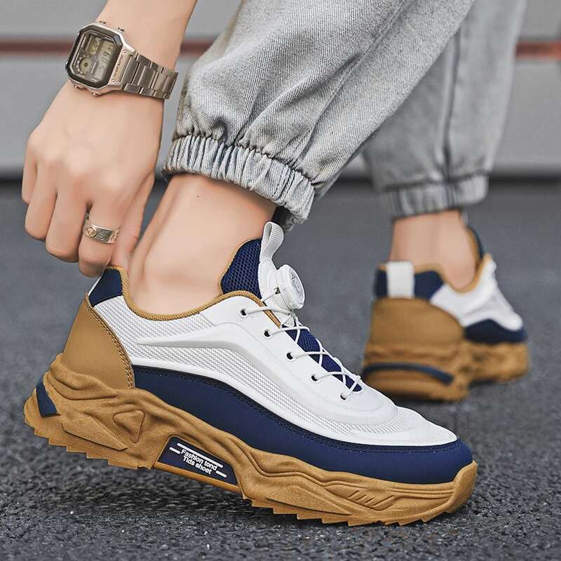 All-Season Popular Comfortable Soft Breathable Non-Slip Versatile Fashionable Deodorant Mesh Thick Soles Lightweight Outdoor Casual Sports Shoes Men&#