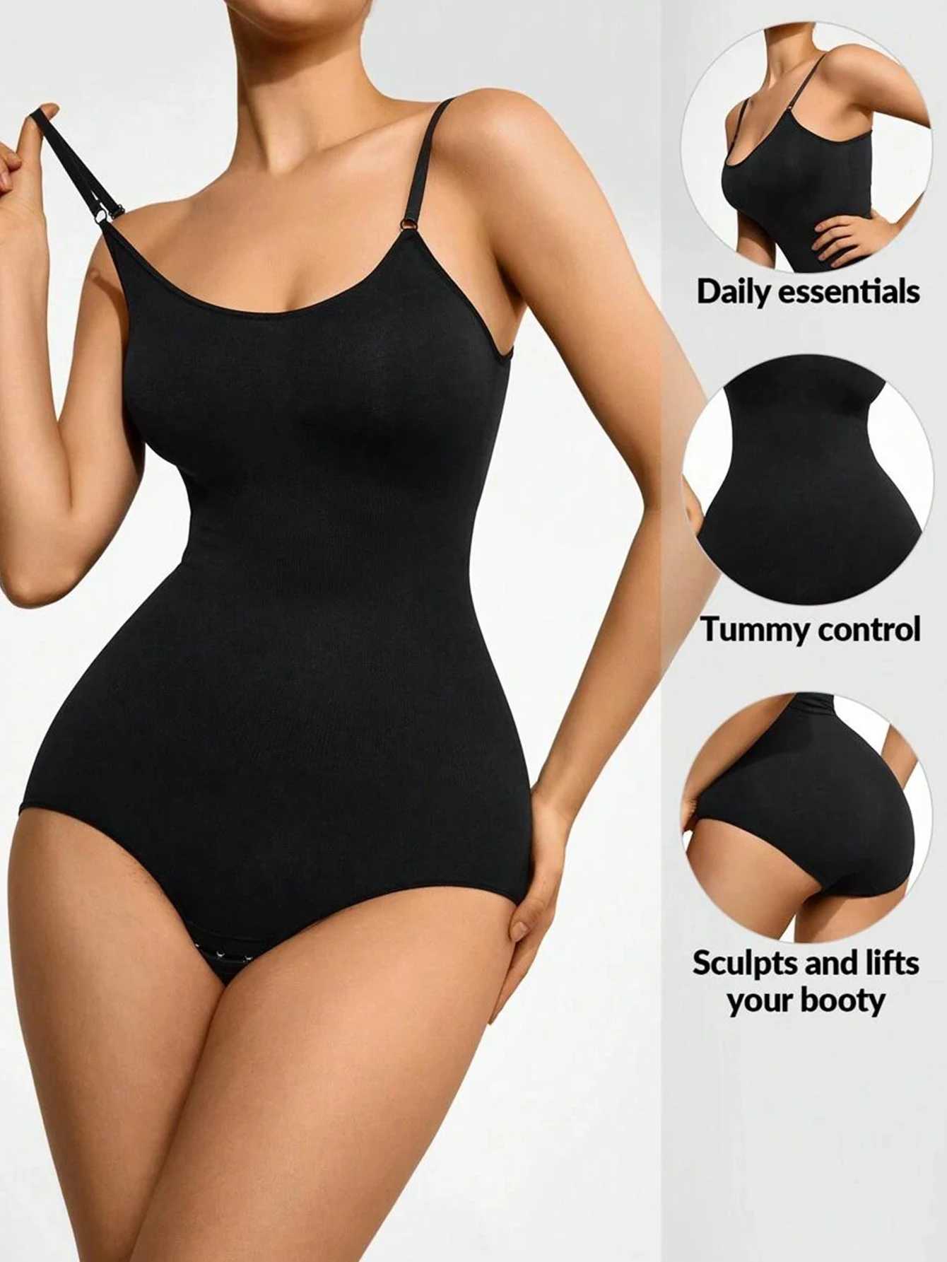 Womens 1 Piece Solid Seamless Shaping Shapewear Bodysuit Tummy Control Butt Lifting Slimmer Body Shaper Underwear ShapewearXJ250304