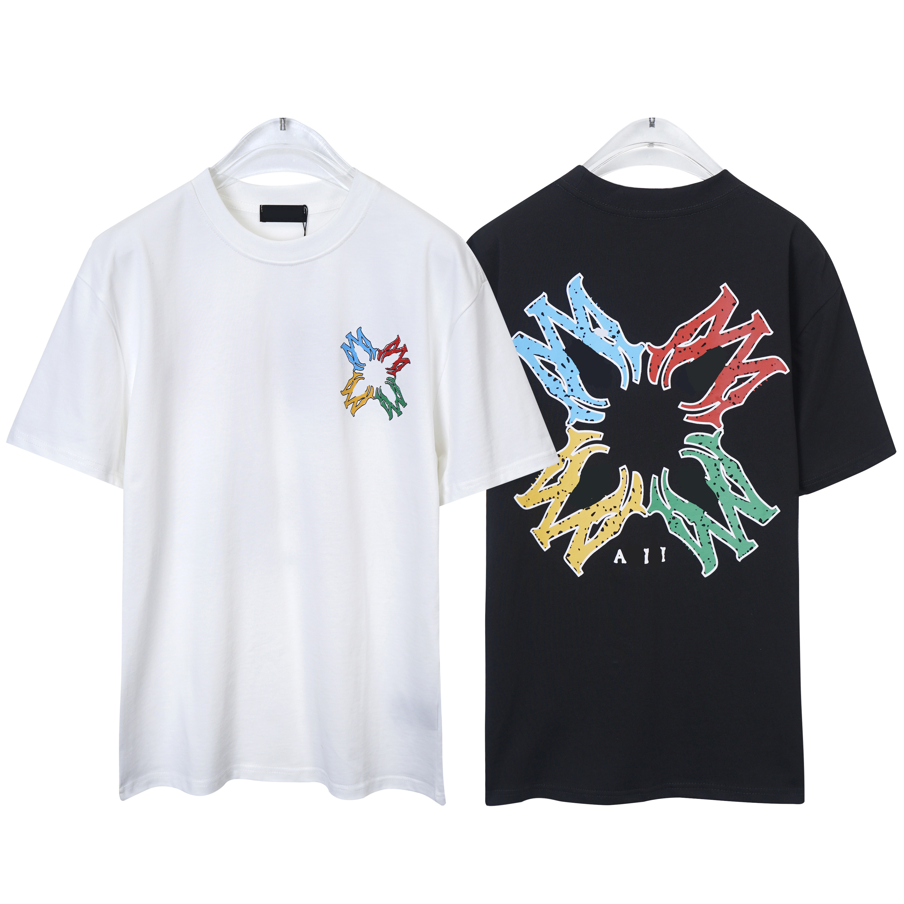 2025Designer letters summer printed T-shirt for men and women casual hundred cotton crew-neck fashion brand top short sleeve half sleeve8