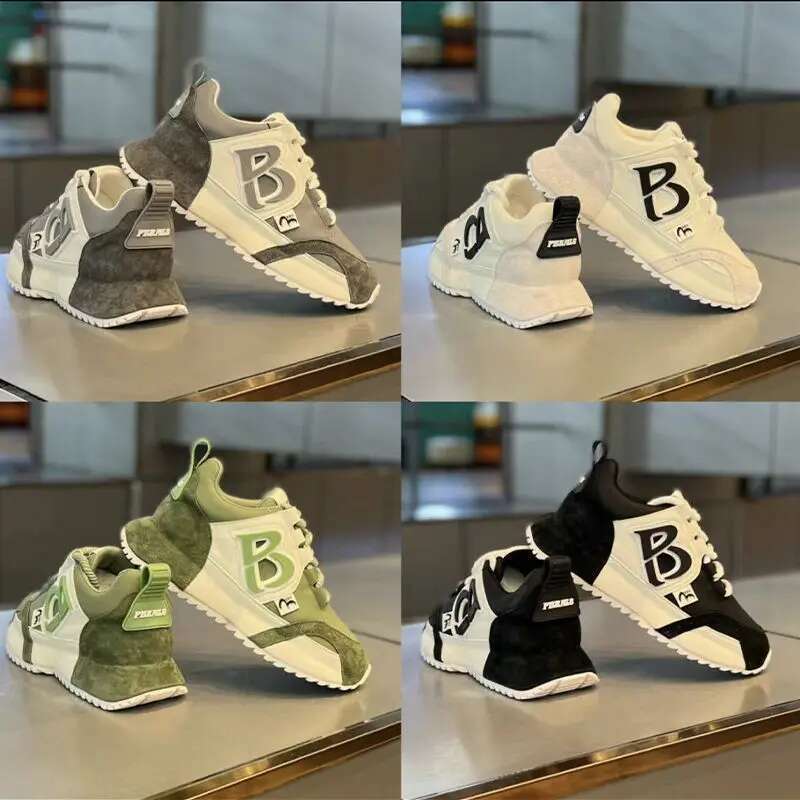 2025 New Leather Toe Bottom Fashion Sports Casual Low Top Thickened Comfortable Campus Torre Shoes Internet Celebrity
