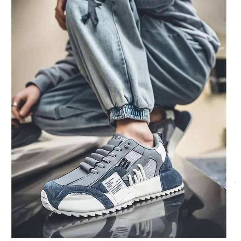 Trend New Non-Slip Breathable Casual Shoes for Men Fashion Designed Personality Lace-up Comfortable Men's Sneakers
